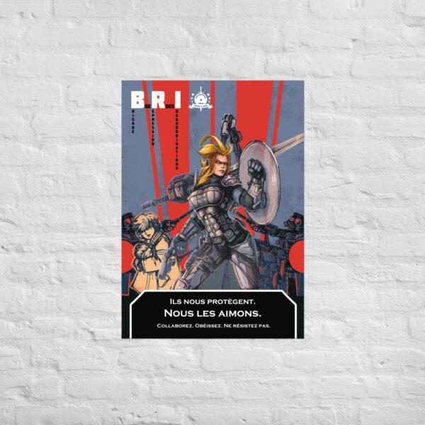 Ambre vue par La_carcasse / B.R.I illustration Poster – Image 3